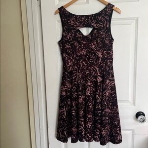 Fit and Flare Patterned Dress